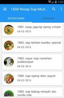 برنامه‌نما 1500 Resep Sup Nusantara Enak عکس از صفحه