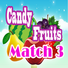 Candy Fruits Deluxe - Match 3 icono