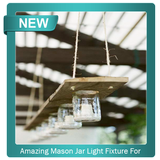 Amazing Mason Jar Light Fixture For Sale icône