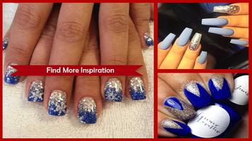 Best Royal Blue And Silver Nails screenshot 1