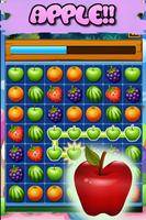 Match 3 Fruit Jungle تصوير الشاشة 1