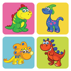 Dinosaur Memory Games for Kids icône