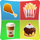 Foods Match Memory Games Kids icône