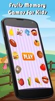 Fruits Match Memory Games Kids постер