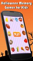 Poster Halloween Memory Game for Kids