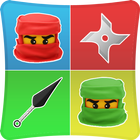 Ninja Match Memory Games Kids أيقونة