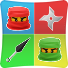 Ninja Match Memory Games Kids icône