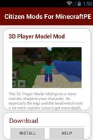 برنامه‌نما Citizen Mods For MinecraftPE عکس از صفحه