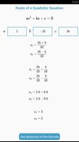 Roots of a Quadratic Equation capture d'écran 1