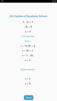 2x2 System of Equation Solvers capture d'écran 3