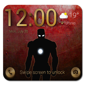 Lock Screen inspired Iron Man-icoon
