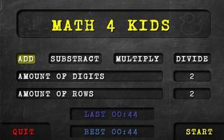 Math4Kids Affiche