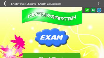 Kindergarten math poster