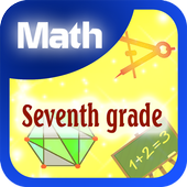 Seventh grade math icon