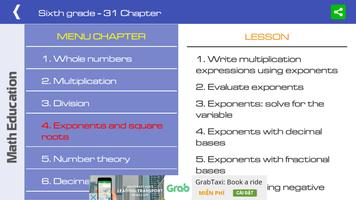 Sixth grade math capture d'écran 1