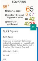 Math Tricks, Shortcut Methods & Number Mind Games capture d'écran 2