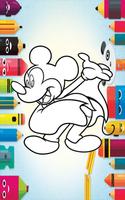 Mickey Mouse Drawing Kids Books Affiche