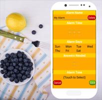 Math Alarm Clock App Affiche