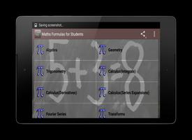 Maths Formulas for Students capture d'écran 2