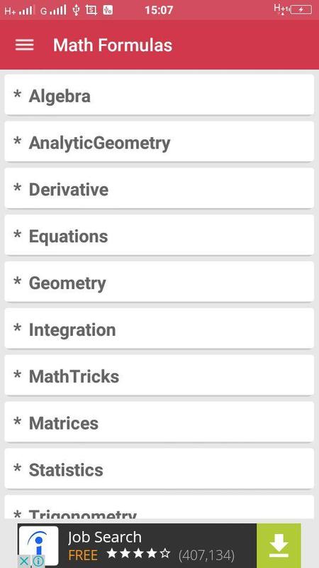 All Math Formulas APK Download - Free Education APP for ...