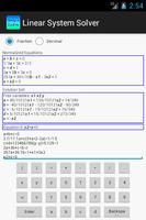 Linear System Solver capture d'écran 1