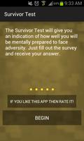 Poster Survivor Personality Test