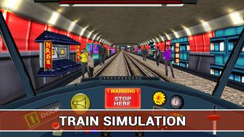 Metro Train Drive Simulator Affiche