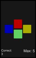Four color mime activity game Cartaz