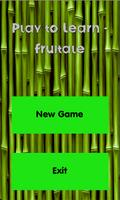 Poster Play to Learn - Fruitale