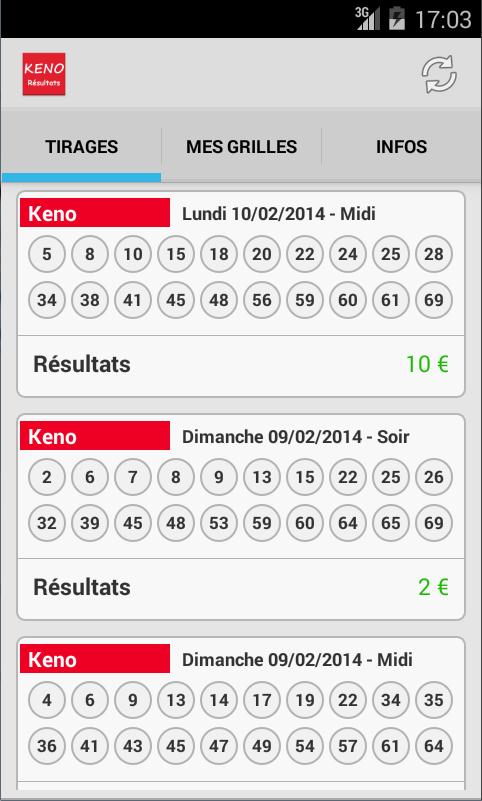 Keno resultat du soir