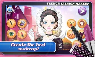 French Fashion: Makeup Game capture d'écran 1