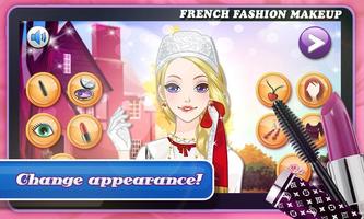 French Fashion: Makeup Game capture d'écran 2