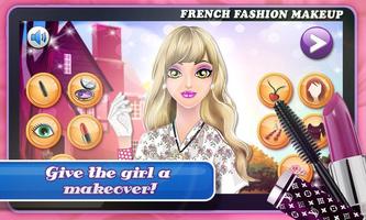 French Fashion: Makeup Game capture d'écran 3