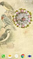 Shabby Chic Clocks Wallpaper Poster