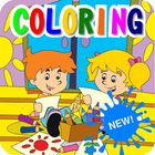 Coloring Animals - Coloring Book Game icône