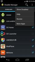 Disable Manager captura de pantalla 2