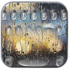Rain Drop Keyboard Theme Rain Glass APK download