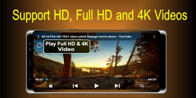 Full Hd Video Player new - Play 4K Video Plakat