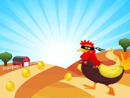 Angry Chicken Run Subway - Jeu gratuit capture d'écran 2