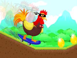 Super Skater Chicken: skateboarding screenshot 1