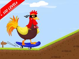 Super Skater Chicken: skateboarding screenshot 2