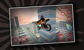 Motor Biker Extreme Roof Jump screenshot 2