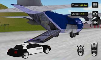 Police Car Airplane Transport اسکرین شاٹ 3
