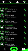 THEME SWIPE DIALER MIXER GREEN screenshot 2