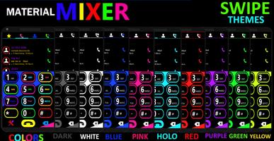 THEME SWIPE DIALER MIXER DARK capture d'écran 1