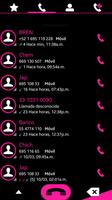 THEME SWIPE DIALER MIXER PINK screenshot 2