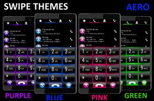 THEME SWIPE DIALER AERO PINK screenshot 1