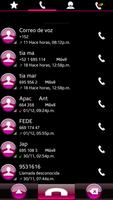THEME SWIPE DIALER AERO PINK screenshot 2
