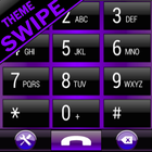 THEME SWIPE DIALER AERO PURPLE icon