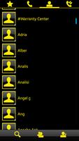 THEME SWIPE DIALER BIG BLACK YELLOW screenshot 3